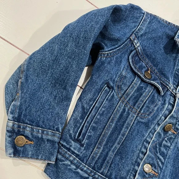 Lee Jean Jacket Vintage Childs Sz 8 Trucker Jacket USA Made